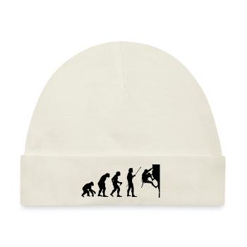 Climbing Evolution Boulderin Mountaineering Boulde - Baby Premium Organic Mütze - Naturweiß - Vorne