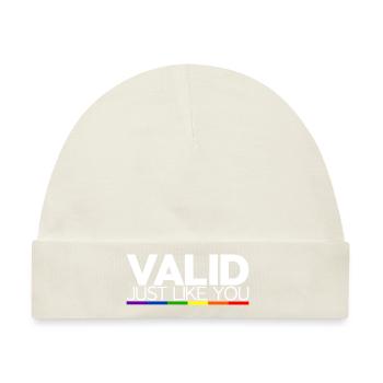 Valid Just Like You - Baby Premium Organic Mütze - Naturweiß - Vorne
