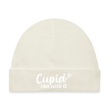 Cupid Can Suck It - Baby Premium Organic Mütze - Naturweiß - Vorne