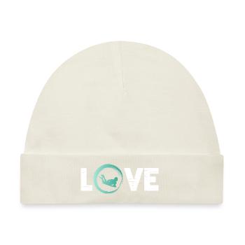 Sporty Hobby Leidenschaft Bodyboard - Baby Premium Organic Mütze - Naturweiß - Vorne