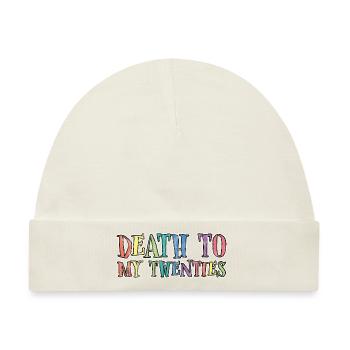 Death To My Twenties 3 - Baby Premium Organic Mütze - Naturweiß - Vorne