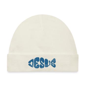 Jesus - Fisch - Liebe - Gläubige - Geschenk - Baby Premium Organic Mütze - Naturweiß - Vorne