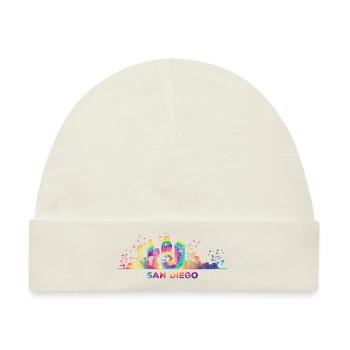 San Diegan Skyline San Diego - Baby Premium Organic Mütze - Naturweiß - Vorne