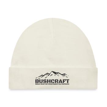 Bushcraft - Busch Genie mit Craftiness - Baby Premium Organic Mütze - Naturweiß - Vorne