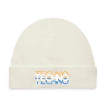 Techno - Baby Premium Organic Mütze - Naturweiß - Vorne