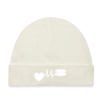 Wintersport Eishockeyteam Ice Hockey Eishockey - Baby Premium Organic Mütze - Naturweiß - Vorne