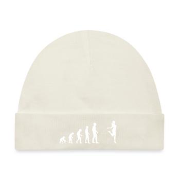 Springseil Seilspringen Evolution - Baby Premium Organic Mütze - Naturweiß - Vorne