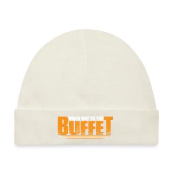 Which Way To The Buffet 30 - Baby Premium Organic Mütze - Naturweiß - Vorne