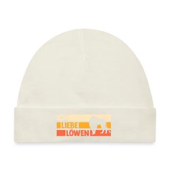 Löwe Löwen - Baby Premium Organic Mütze - Naturweiß - Vorne