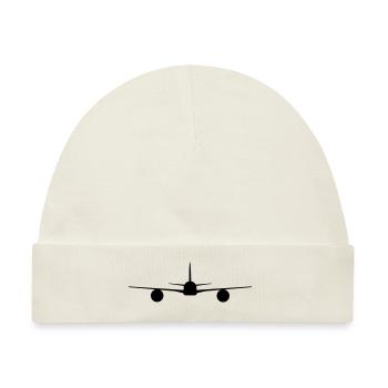 Airplane - Baby Premium Organic Mütze - Naturweiß - Vorne
