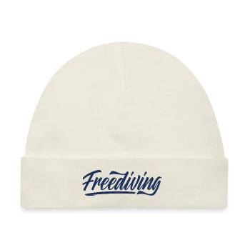 Freitauchen Free Diving Freitaucher Apnoe - Baby Premium Organic Mütze - Naturweiß - Vorne