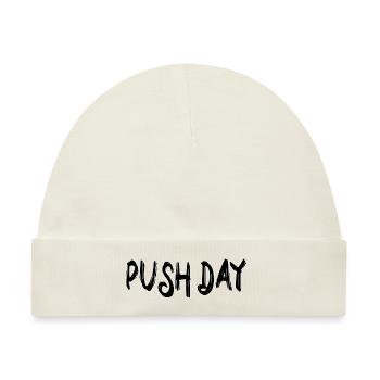Push day - Baby Premium Organic Mütze - Naturweiß - Vorne