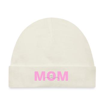 Mom - Baby Premium Organic Mütze - Naturweiß - Vorne