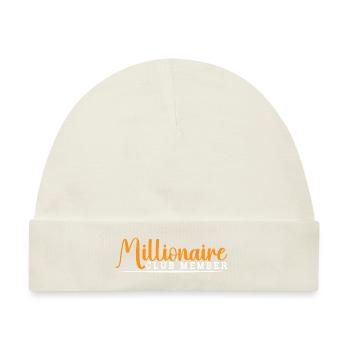 Millionaire Club Member 37 - Baby Premium Organic Mütze - Naturweiß - Vorne