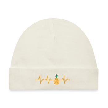 Ananas - Baby Premium Organic Mütze - Naturweiß - Vorne
