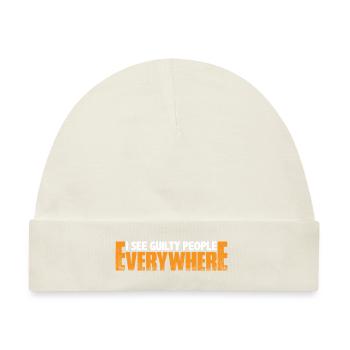 I See Guilty People Everywhere 4 - Baby Premium Organic Mütze - Naturweiß - Vorne