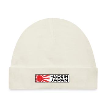Made in Japan JDM Tuning Auto Motorsport retro - Baby Premium Organic Mütze - Naturweiß - Vorne