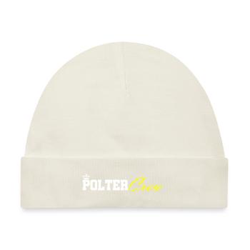 Polter Crew Verlobung Hochzeit - Baby Premium Organic Mütze - Naturweiß - Vorne