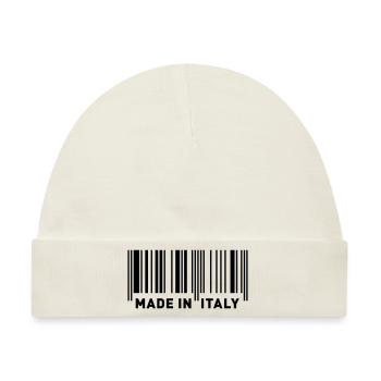MADE IN ITALY - Baby Premium Organic Mütze - Naturweiß - Vorne