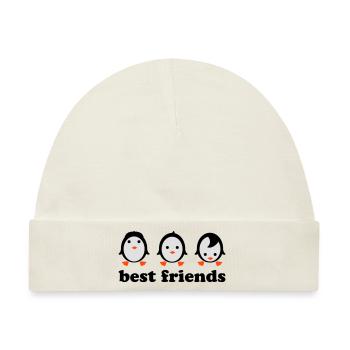 best friends - Baby Premium Organic Mütze - Naturweiß - Vorne