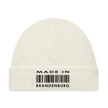 Made in Brandenburg - Baby Premium Organic Mütze - Naturweiß - Vorne