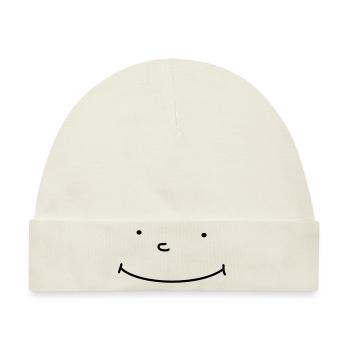 New Smiley - Baby Premium Organic Mütze - Naturweiß - Vorne