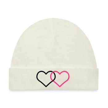 Ehe Allianzen Herz Corazone Alianzas Herz Ehe - Baby Premium Organic Mütze - Naturweiß - Vorne