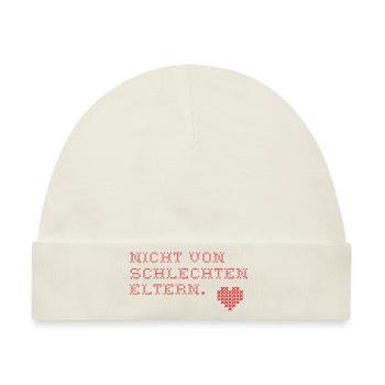 Nicht von schlechten Eltern - Baby Premium Organic Mütze - Naturweiß - Vorne