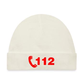 Feuer 112 - Baby Premium Organic Mütze - Naturweiß - Vorne