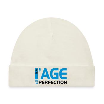 L'Age de la Perfection (2c) - Baby Premium Organic Mütze - Naturweiß - Vorne