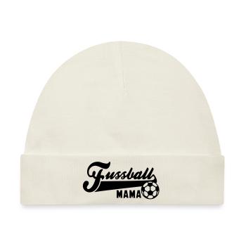 Fussball MAMA - Baby Premium Organic Mütze - Naturweiß - Vorne