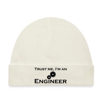 trust me i'm an engineer - Baby Premium Organic Mütze - Naturweiß - Vorne