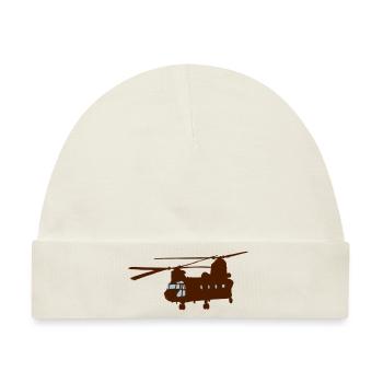 Hubschrauber - Baby Premium Organic Mütze - Naturweiß - Vorne