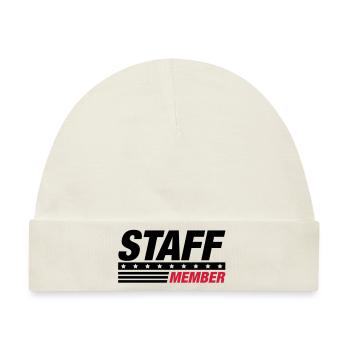 staff - Baby Premium Organic Mütze - Naturweiß - Vorne