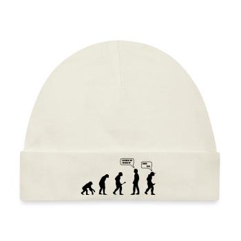 Swag Yolo Evolution - Baby Premium Organic Mütze - Naturweiß - Vorne