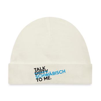 talk_swaebisch_2c - Baby Premium Organic Mütze - Naturweiß - Vorne