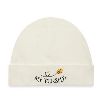 Bee yourself - Baby Premium Organic Mütze - Naturweiß - Vorne