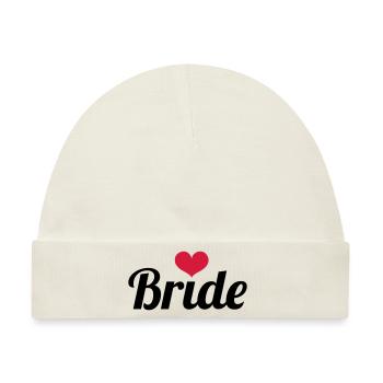 Bride - Wedding - Baby Premium Organic Mütze - Naturweiß - Vorne