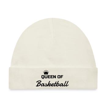 Basketball - Basket ball - Basket-ball - Baskette - Baby Premium Organic Mütze - Naturweiß - Vorne