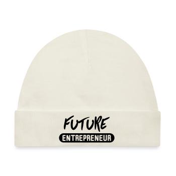 entrepreneur future - Baby Premium Organic Mütze - Naturweiß - Vorne