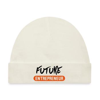future entrepreneur - Baby Premium Organic Mütze - Naturweiß - Vorne