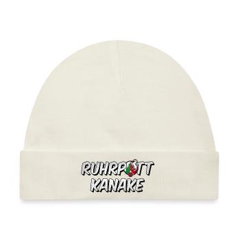 Ruhrpott Kanake NRW - Baby Premium Organic Mütze - Naturweiß - Vorne