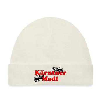 Kärntner Madl - Baby Premium Organic Mütze - Naturweiß - Vorne