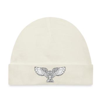 Elegante fliegende Eule - Baby Premium Organic Mütze - Naturweiß - Vorne