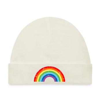 Rainbow - Baby Premium Organic Mütze - Naturweiß - Vorne