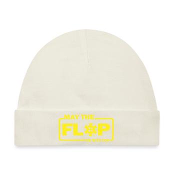 May the Flop be with you Kartenspiel Poker - Baby Premium Organic Mütze - Naturweiß - Vorne