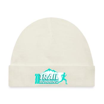 trail running - Baby Premium Organic Mütze - Naturweiß - Vorne