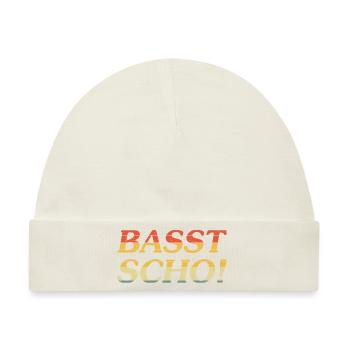 Basst Scho! - Baby Premium Organic Mütze - Naturweiß - Vorne