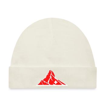 Matterhorn Schweiz Switzerland - Baby Premium Organic Mütze - Naturweiß - Vorne