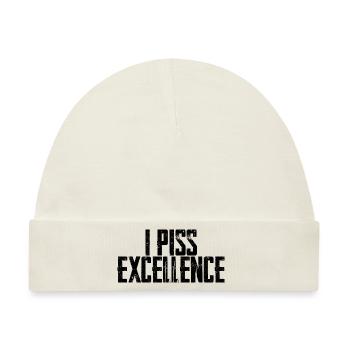 I Piss Excellence - Baby Premium Organic Mütze - Naturweiß - Vorne